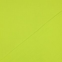 Musselin Uni *Gerda* BIO~Organic - Neon gelb