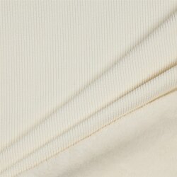 Cordstoff mit Fellabseite - creme