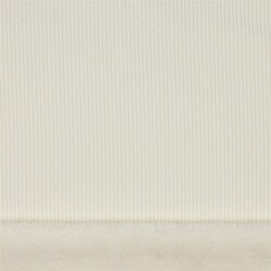 Cordstoff mit Fellabseite - creme