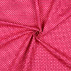 Baumwollpopeline 2mm Punkte - pink