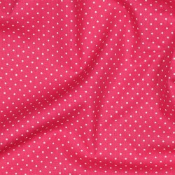 Baumwollpopeline 2mm Punkte - pink