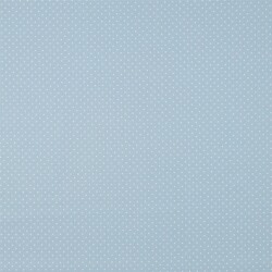 Baumwollpopeline 2mm Punkte - hellblau