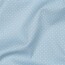 Baumwollpopeline 2mm Punkte - hellblau