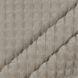 Velur-Dekostoff-Quadrat - sand