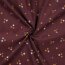 Feincord Glitzer Blumen - antikbeere