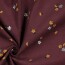 Feincord Glitzer Blumen - antikbeere