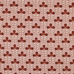 Canvas WATERPROOF Blumen - altrosa