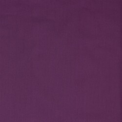Baumwollpopeline *Vera* Uni - aubergine