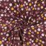 Feincord kleine Blumen - malve