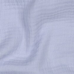 Dreilagiger Baumwoll Musselin Bio~Organic - hellblau
