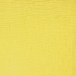 Dreilagiger Baumwoll Musselin Bio~Organic - gelb