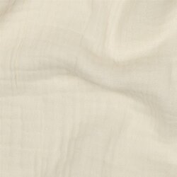 Dreilagiger Baumwoll Musselin Bio~Organic - creme