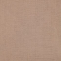 Dreilagiger Baumwoll Musselin Bio~Organic - helltaupe