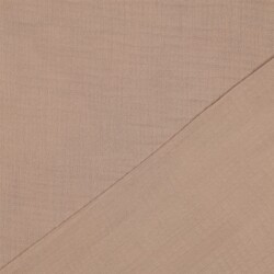 Dreilagiger Baumwoll Musselin Bio~Organic - helltaupe