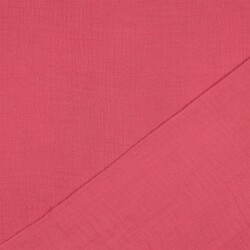 Dreilagiger Baumwoll Musselin Bio~Organic - perlrosa