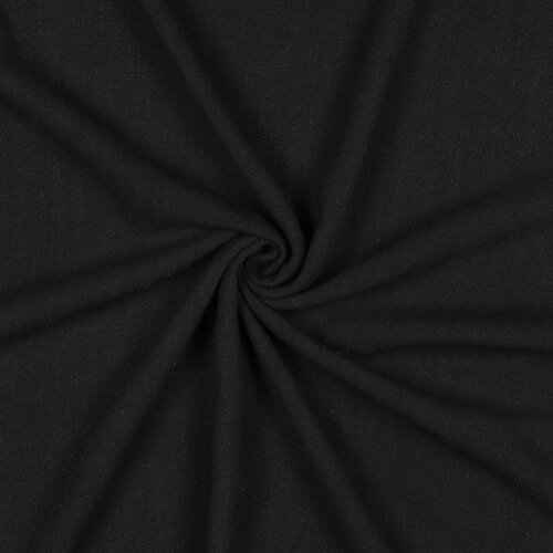 Viskose Leinen Soft - schwarz