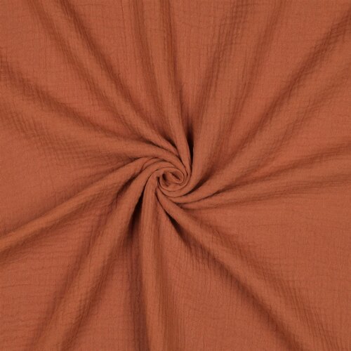 Musselin Uni *Vera*  - cognac
