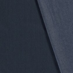 Jeansstoff Vorgewaschen - marineblau
