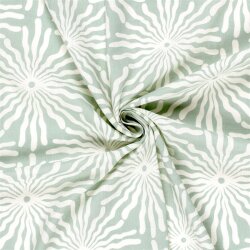 Baumwoll Viskose Mix Leinenoptik Sonnen - hellaltmint