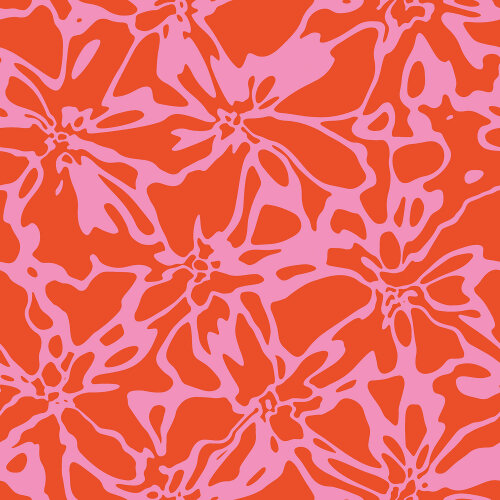 Musselin Blüten - rot