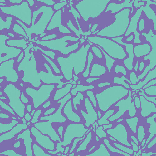 Musselin Blüten - mint