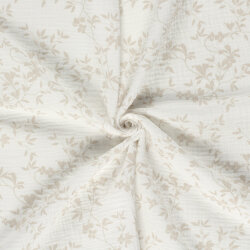 Musselin zarte Zweige - creme