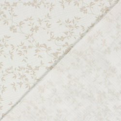 Musselin zarte Zweige - creme