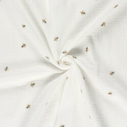 Musselin kleine Bienchen - creme