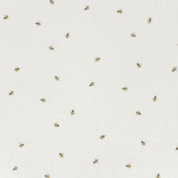 Musselin kleine Bienchen - creme