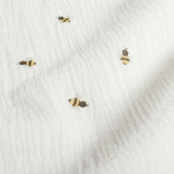 Musselin kleine Bienchen - creme