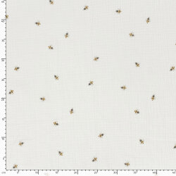Musselin kleine Bienchen - creme