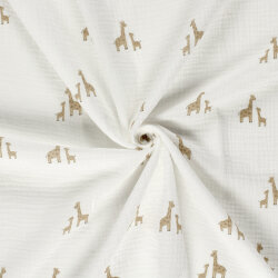 Musselin süsse Giraffen - creme