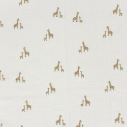Musselin süsse Giraffen - creme