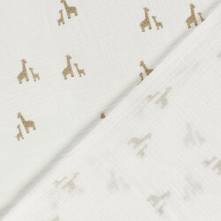 Musselin süsse Giraffen - creme