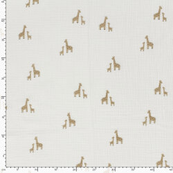 Musselin süsse Giraffen - creme