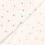 Musselin Digital bunte Aquarell Herzen - creme
