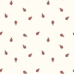 Baumwolljersey Digital Marienkäfer - creme