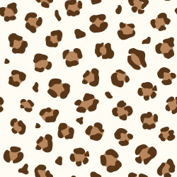 Baumwollpopeline grosse Leotupfen - creme