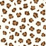 Baumwollpopeline grosse Leotupfen - creme