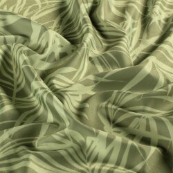 Funktions und Badeanzugstoff Recycled LSF50 Palmenblätter - helloliv