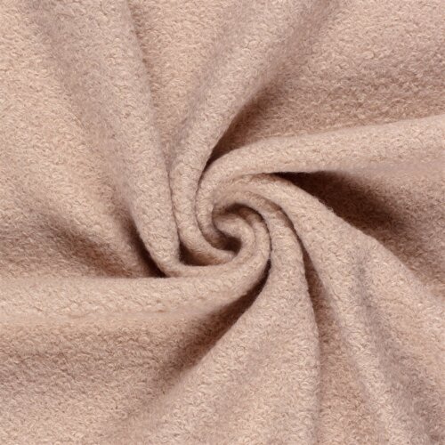 Bouclé Mantelstoff *Marie * Uni - softrosa