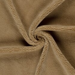 Bouclé Mantelstoff Kuschel *Marie * Uni - kamel