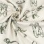 Canvas Hunde - creme/oliv