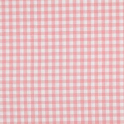 Baumwollpopeline garngefärbt - Vichy Karo 10mm *Vera* - altrosa