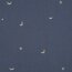 Musselin Bestickt Mond und Sterne - jeansblau