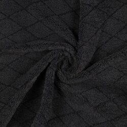 Teddystoff DIAMOND - dunkelgrau