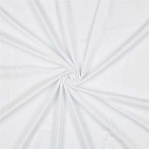 Baumwolljersey 100% Organic - weiß