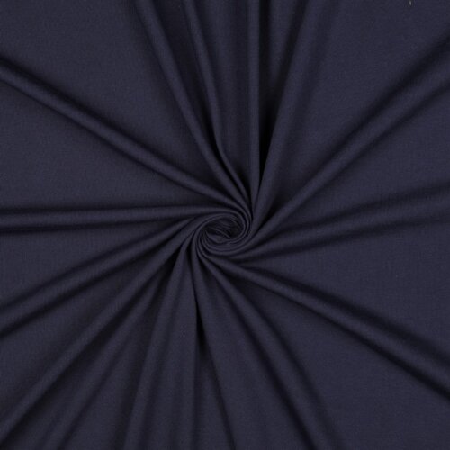 Baumwolljersey 100% Organic - nachtblau