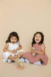 Musselin kleine Herzen - indigo