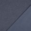 Teddystoff Doppelseitig Uni - jeansblau